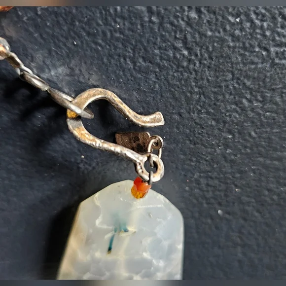 Agate Multi-Color Stone Necklace - Picture 8 of 8
